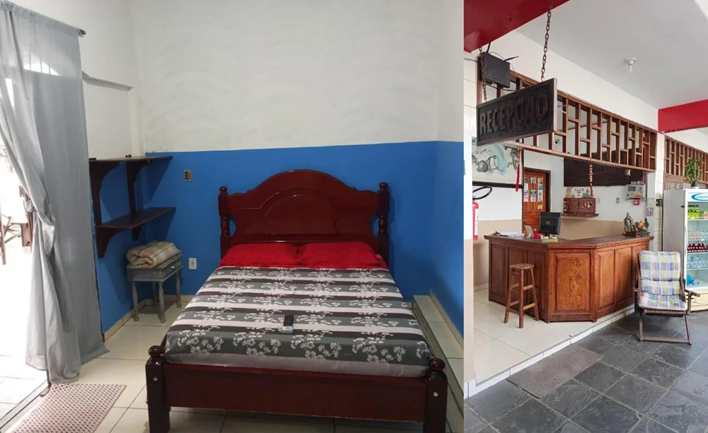 Pousada baratinha em Ubatuba.