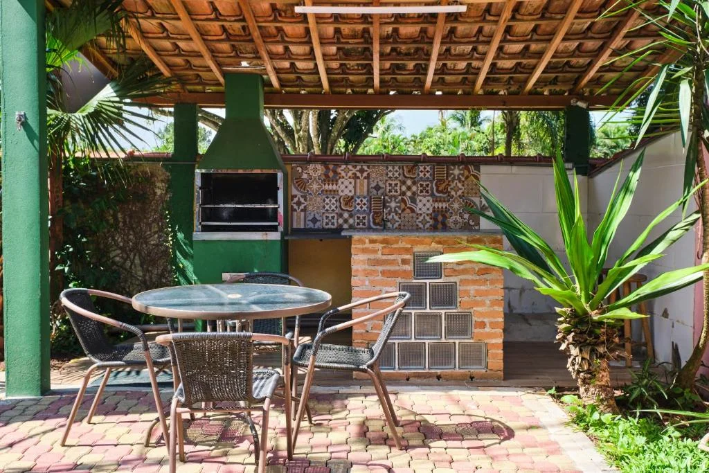 Área de churrasco da Pousada Sanremo Inn