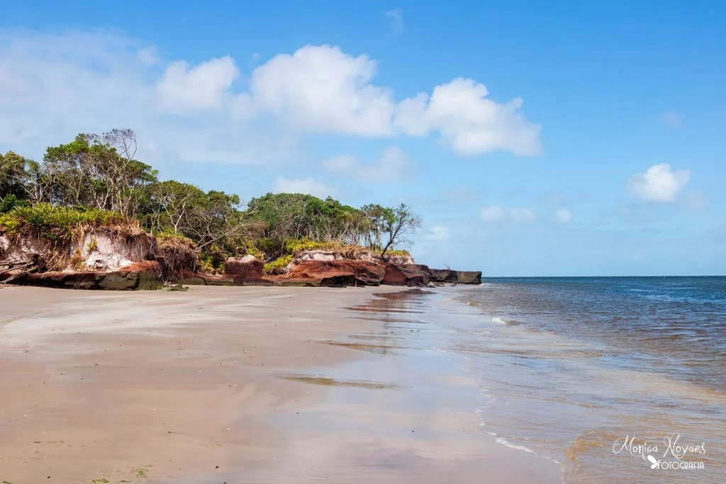 Praia das trincheiras.