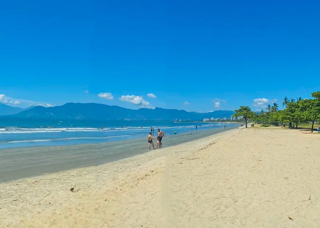 Praia do Centro de Caraguatatuba.